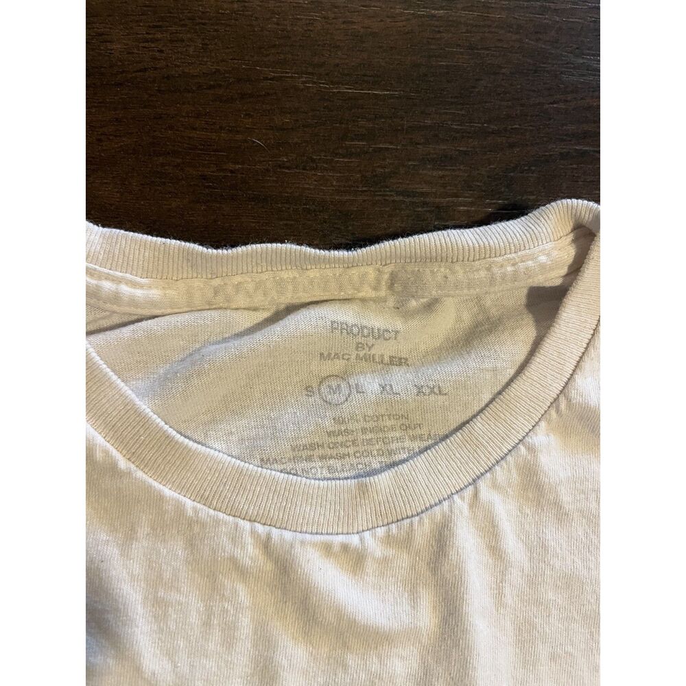 Mac Miller Self Care T-Shirt – Swimming Album Merch – White/Green – M